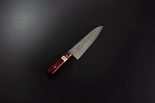 特別提供品 (9)牛刀195mm ワイン色柄なしじ