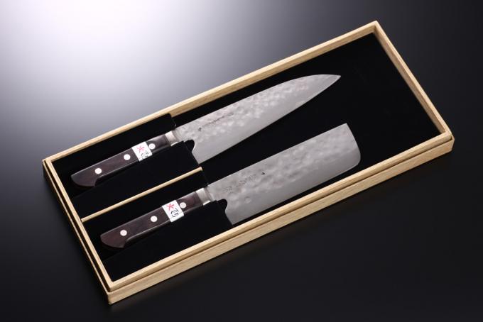 幻の名刀「牛刀」セット 牛刀包丁195mm+菜切包丁165mm+キッチン鋏+専用ラッピング