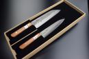 梨地手造り「三徳」セット三徳包丁180mm+ペティナイフ135mm+キッチン鋏+専用ラッピング